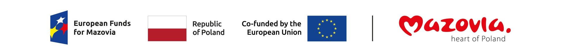 European Funds for Mazovia, Republic of Poland, Co-funded by the European Union, Mazovia — the heart of Poland